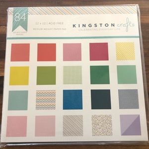 Kingston Crafts Double Side Medium Weight 12x12” Acid Free Paper 84 sheet